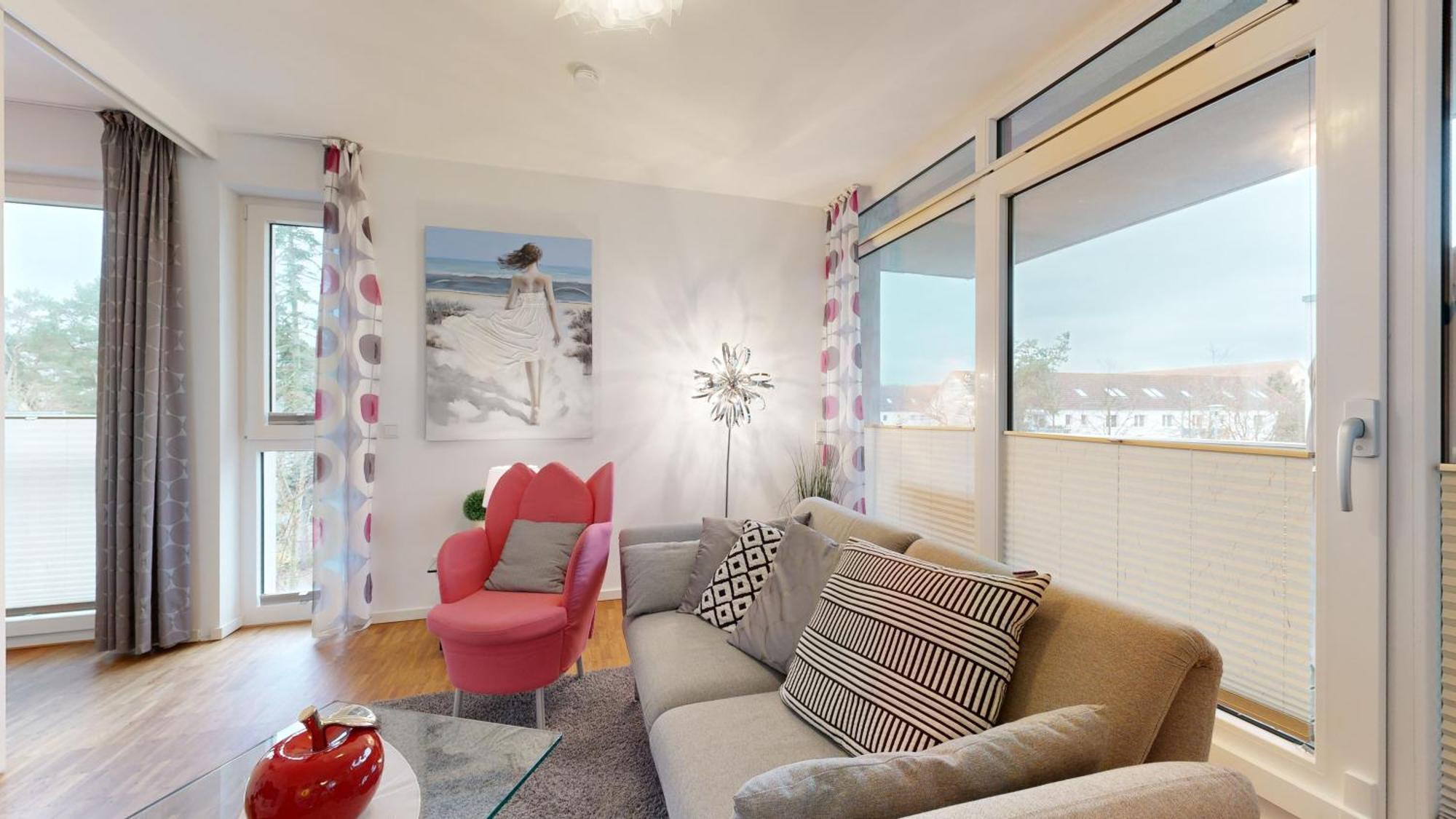 Duenenresort In Binz, Strandnahe Und Moderne Fewos Mit Balkon, Teilweise Mit Meerblick, Eksteriør billede