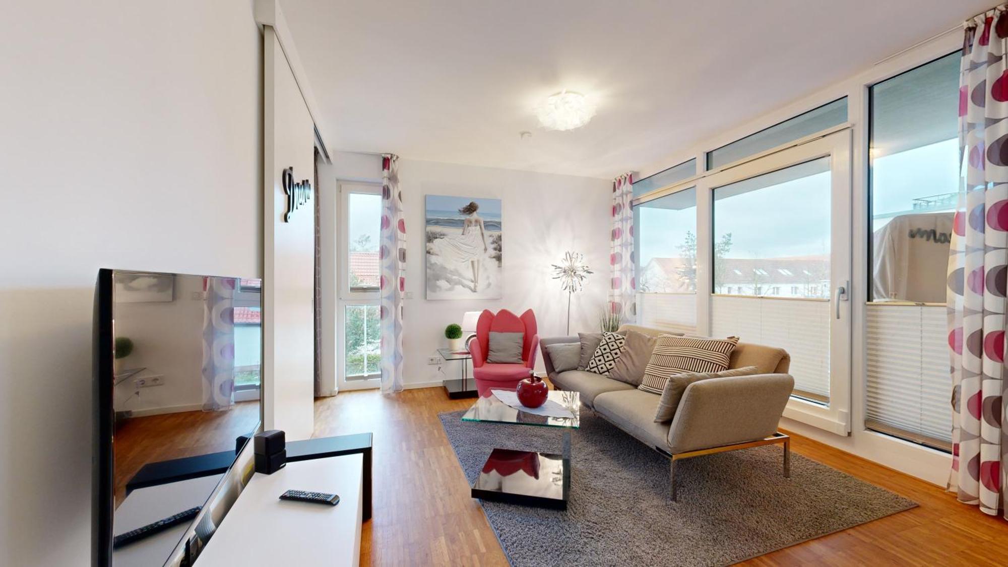 Duenenresort In Binz, Strandnahe Und Moderne Fewos Mit Balkon, Teilweise Mit Meerblick, Eksteriør billede